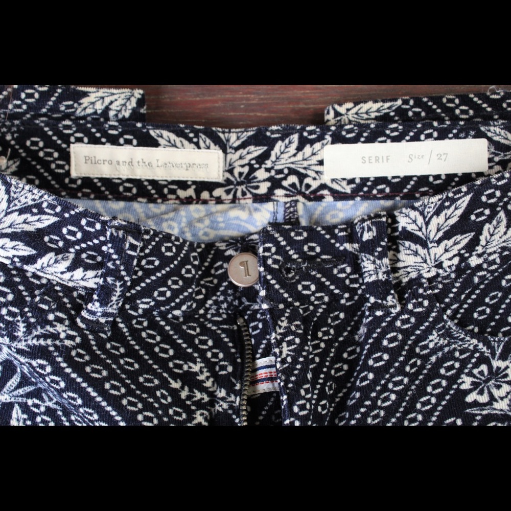 Anthropologie Pilcro & the Letterpress Serif Cords